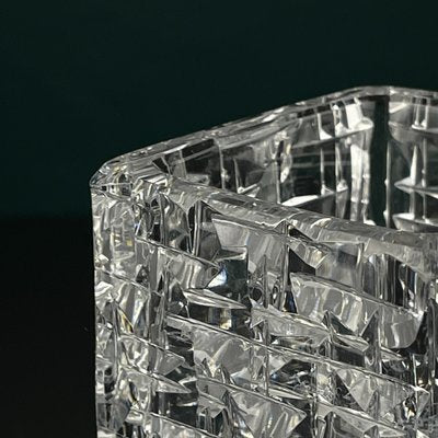 Bohemian Crystal Vase by Vladimír Žahour for Poděbrady Glassworks, Former Czechoslovakia, 1960s-WQC-2020672