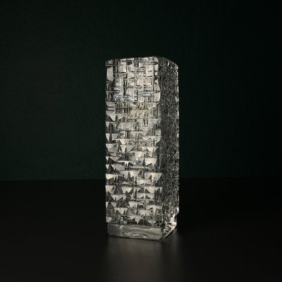 Bohemian Crystal Vase by Vladimír Žahour for Poděbrady Glassworks, Former Czechoslovakia, 1960s-WQC-2020672