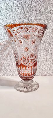 Bohemian Crystal Vase, Czech Republic, 1980s-RGF-956352