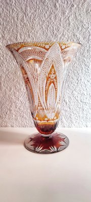 Bohemian Crystal Vase, Czech Republic, 1980s-RGF-956351