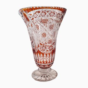 Bohemian Crystal Vase, Czech Republic, 1980s-RGF-956352