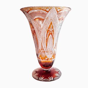 Bohemian Crystal Vase, Czech Republic, 1980s-RGF-956351