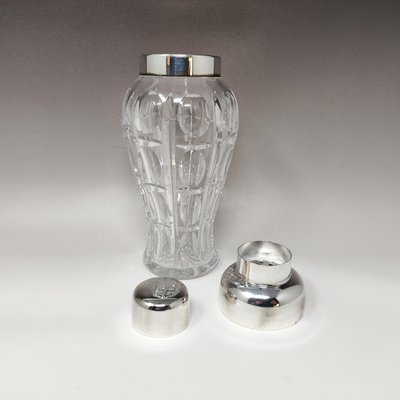 Bohemian Cut Crystal Cocktail Shaker by Masini, 1960s-QGR-1140238