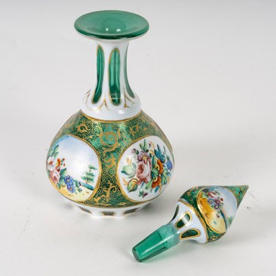 Bohemian Enamelled and Gilded Overlay Bottle-WFS-2031748