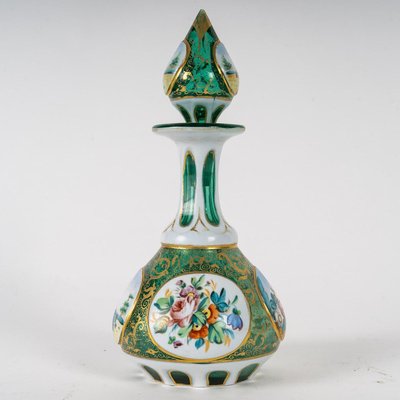 Bohemian Enamelled and Gilded Overlay Bottle-WFS-2031748