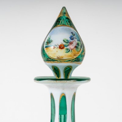 Bohemian Enamelled and Gilded Overlay Bottle-WFS-2031748