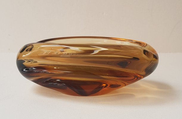 Bohemian Glass Bowl, 1950s-QDP-838533