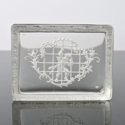 Bohemian Intaglio Glass Box from Heinrich Hoffmann, 1930s-IXK-778791