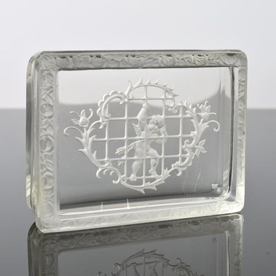 Bohemian Intaglio Glass Box from Heinrich Hoffmann, 1930s-IXK-778791