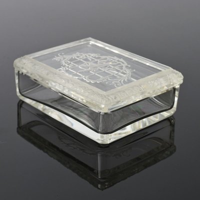 Bohemian Intaglio Glass Box from Heinrich Hoffmann, 1930s-IXK-778791