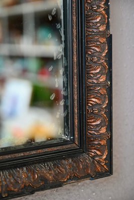 Bohemian Mirror in Black and Gold-AIU-1813874