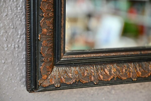 Bohemian Mirror in Black and Gold-AIU-1813874