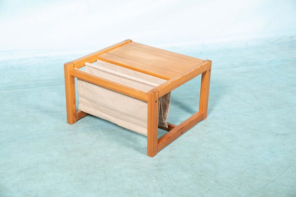 Bohemian Pine Coffee Table with Magazine Holder attributed to Karin Mobring for Ikea-HGA-1405530