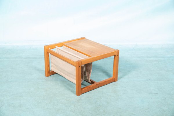 Bohemian Pine Coffee Table with Magazine Holder attributed to Karin Mobring for Ikea-HGA-1405530