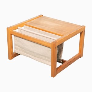 Bohemian Pine Coffee Table with Magazine Holder attributed to Karin Mobring for Ikea-HGA-1405530