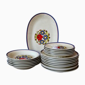 Bohemian Plates in Shooting Porcelain, Set of 24-AIU-1782212