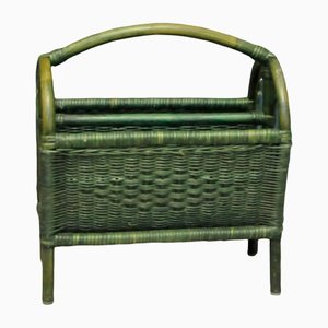 Bohemian Rattan Magazine Rack, 1960s-KDW-1304294