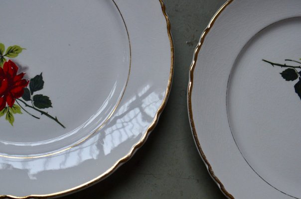 Bohemian Serving Plates, France, 1950, Set of 18-AIU-1440981