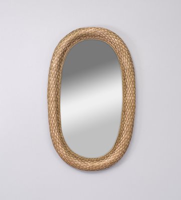 Bohemian Wicker Wall Mirror, 1965-GCG-1765367