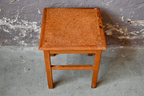 Bohemian Wooden Stool, 1950s-AIU-1763431