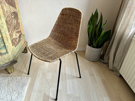 Boho Basket Chair in Rattan by Gian Franco Legler, 1960s-JO-1786772