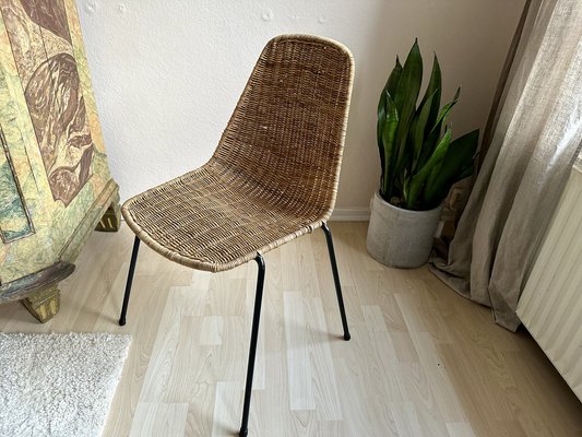 Boho Basket Chair in Rattan by Gian Franco Legler, 1960s-JO-1786772