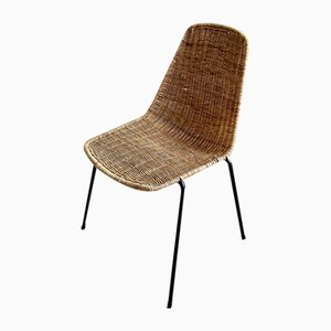 Boho Basket Chair in Rattan by Gian Franco Legler, 1960s-JO-1786772