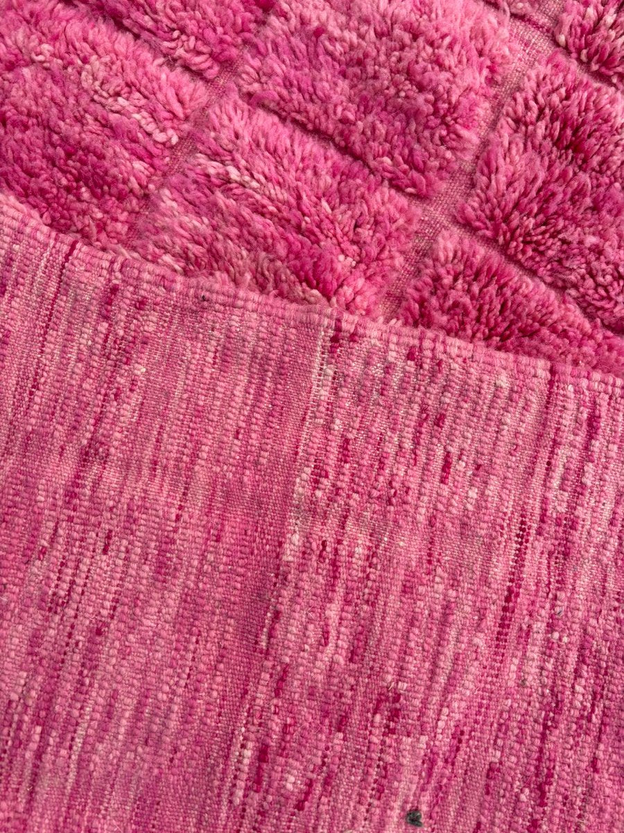 Boho Pink Moroccan Wool Rug