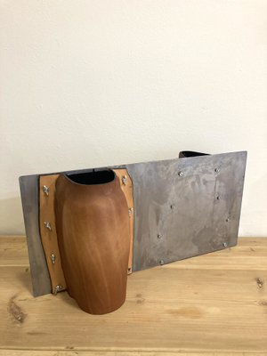 Boiled Leather Vase, 2010s by Simon Hasan-MFM-1820927