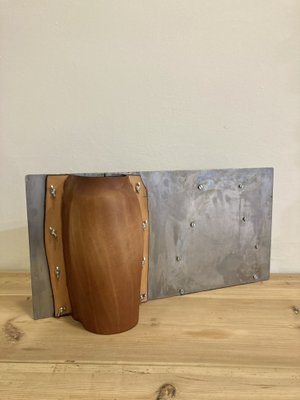 Boiled Leather Vase, 2010s by Simon Hasan-MFM-1820927