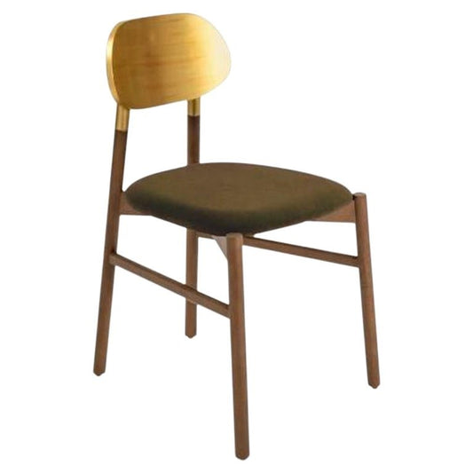 Bokken Upholsted Chair in Canaletto and Gold by Colé Italia