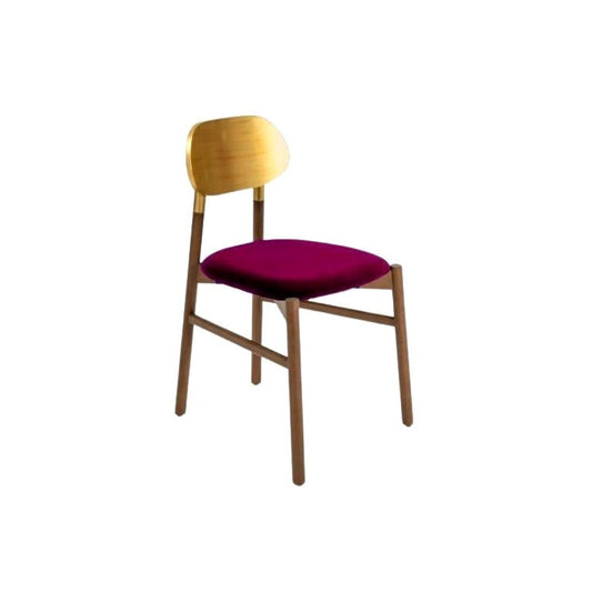 Bokken Upholstered Chair in Canaletto and Gold by Colé Italia