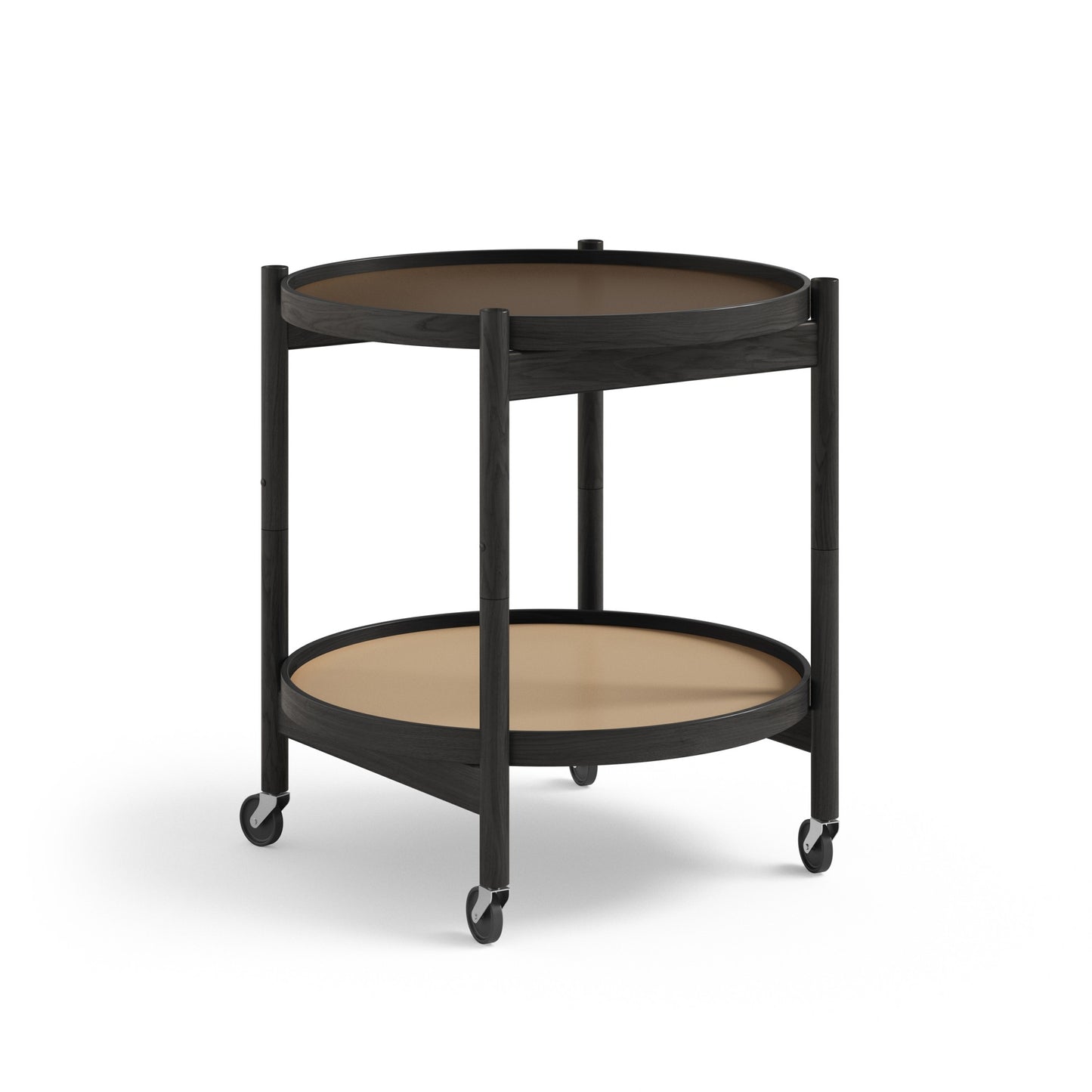 Bølling Tray Table Ø50 by Brdr. Krüger #Black / Beige