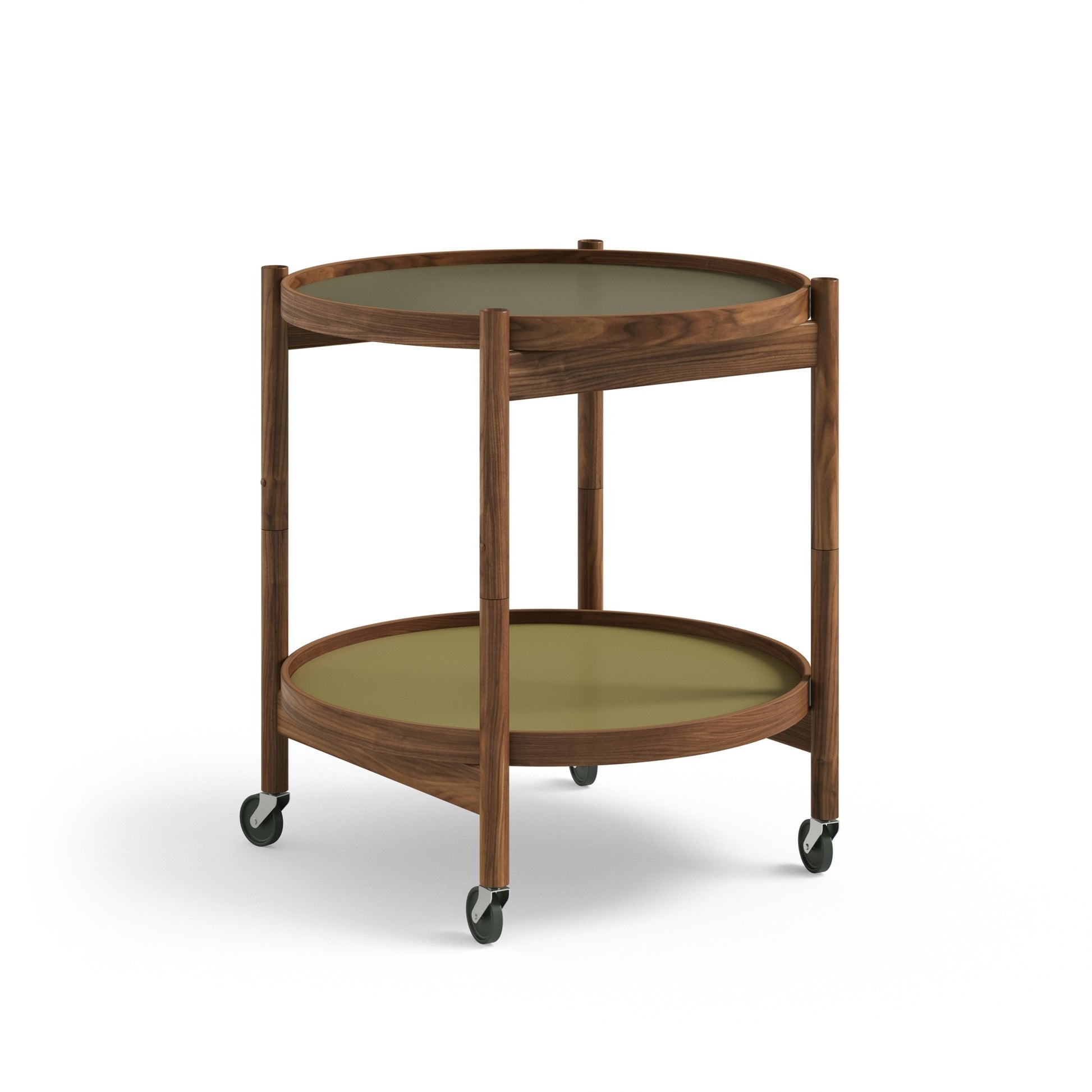 Bølling Tray Table Ø50 by Brdr. Krüger #Walnut / Green