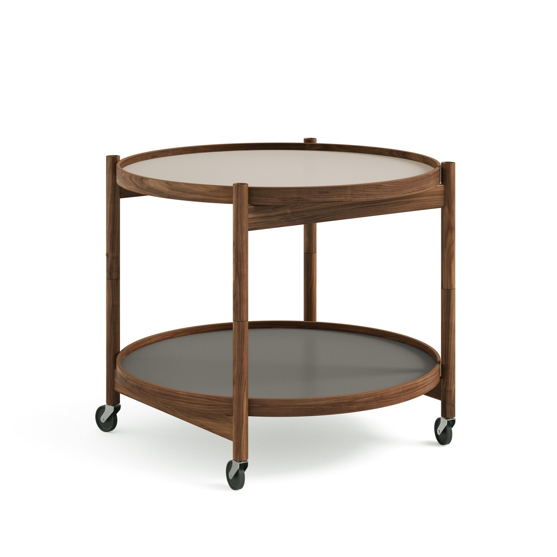 Bølling Tray Table Ø60 by Brdr. Krüger #Walnut / Grey