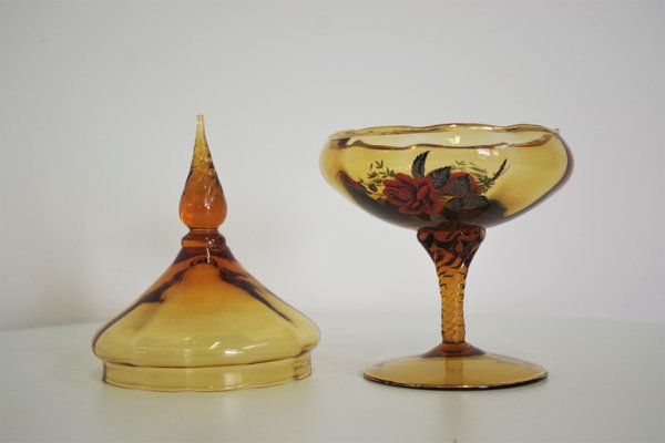 Bonbon Dish in Murano Glass, 1950s-KNM-935984