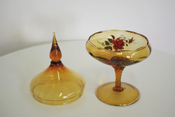 Bonbon Dish in Murano Glass, 1950s-KNM-935984