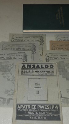 Bond Opera Cartographic, International Atlas of the Italian Touring Club with Dedication by Benito Mussolini, Italy 1927, Set of 9-ERB-964752