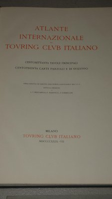 Bond Opera Cartographic, International Atlas of the Italian Touring Club with Dedication by Benito Mussolini, Italy 1927, Set of 9-ERB-964752