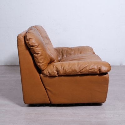 Bonheur Armchair in Leather Ammannati and Giampiero Vitelli for Brunati, 1970s-XSG-2040296