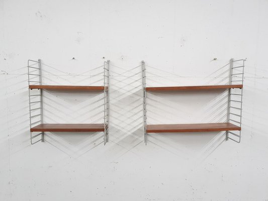 Book Shelves in the Style of String, Sweden, 1950s, Set of 2-ZO-1170650