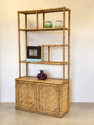 Bookcase in Bamboo, 1970s-NPC-1799108