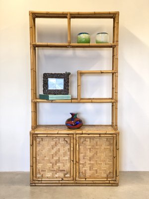 Bookcase in Bamboo, 1970s-NPC-1799108