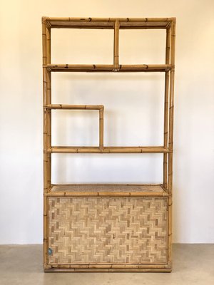 Bookcase in Bamboo, 1970s-NPC-1799108