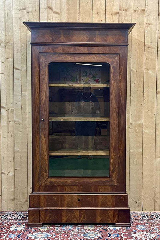 Bookcase in Mahogany and Oak, Mid 19th Century