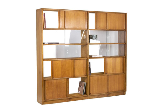 Bookcase in Oak by Didier Rozaffy for Les Meubles Oscar, 1960s