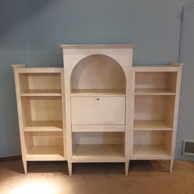 Bookcase in Parchment by Michel Leo, 1981-KHC-1816591