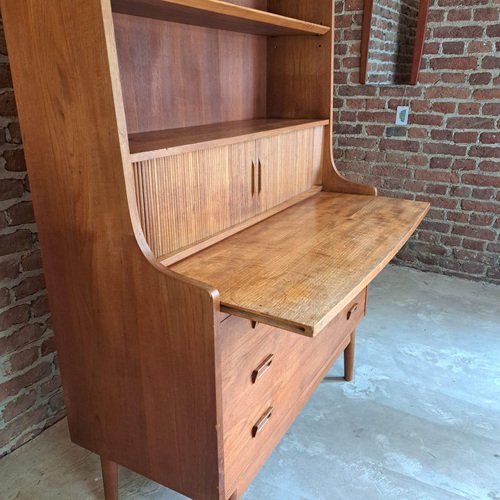 Bookcase in Teak with Chest of Drawers, 1960s