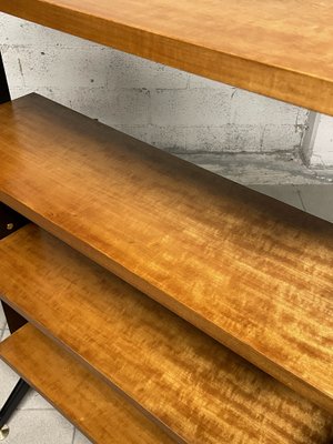 Bookcase in Wood, Iron and Brass, 1950s-JHL-1799256