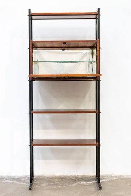 Bookcase with Mobile Bar, 1960s-WUN-2036136